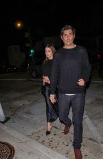 ASHLEY BENSON and Brandon Davis Out for Dinner at Craig