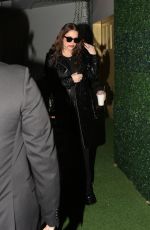 ASHLEY BENSON Arrives at Vas Morgan and Michael Braun Halloween Party 10/28/2023