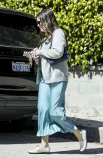 ASHLEY BENSON Leaves a Beverly Hills Hair Salon 10/07/2023