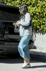 ASHLEY BENSON Leaves a Beverly Hills Hair Salon 10/07/2023