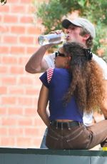 ASHLEY MOORE and Jeremy Allen Out in Los Angeles 09/27/2023