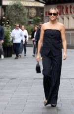 ASHLEY ROBERTS Arrives at Global Radio Studios in London 10/09/2023