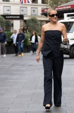 ASHLEY ROBERTS Arrives at Global Radio Studios in London 10/09/2023
