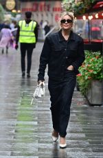 ASHLEY ROBERTS Arrivves at Global Radio Studios in London 10/13/2023