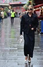 ASHLEY ROBERTS Arrivves at Global Radio Studios in London 10/13/2023