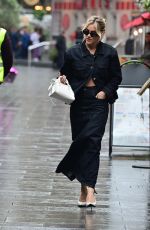 ASHLEY ROBERTS Arrivves at Global Radio Studios in London 10/13/2023