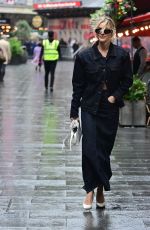 ASHLEY ROBERTS Arrivves at Global Radio Studios in London 10/13/2023