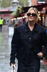 ASHLEY ROBERTS Arrivves at Global Radio Studios in London 10/13/2023