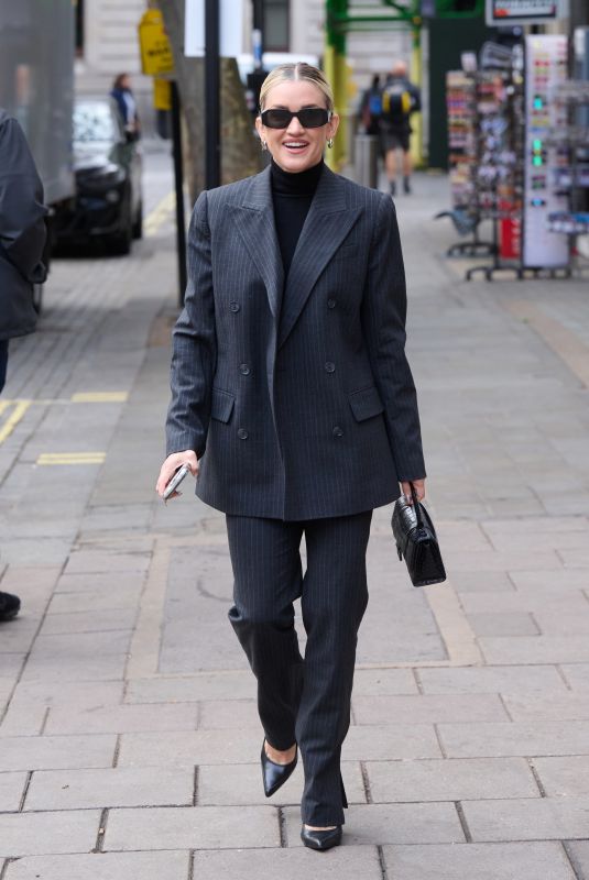 ASHLEY ROBERTS Leaves Global Radio Studios London 10/17/2023