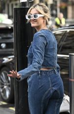 ASHLEY ROBERTS Leaves Global Studios Heart Breakfast Show in London 10/16/2023