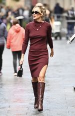 ASHLEY ROBERTS Leaves Heart Breakfast Show in London 10/30/2023