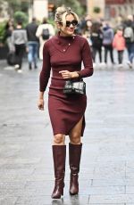 ASHLEY ROBERTS Leaves Heart Breakfast Show in London 10/30/2023