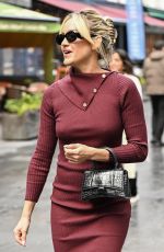 ASHLEY ROBERTS Leaves Heart Breakfast Show in London 10/30/2023