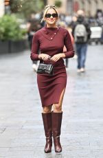 ASHLEY ROBERTS Leaves Heart Breakfast Show in London 10/30/2023