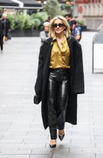 ASHLEY ROBERTS Leaves Her Heart FM Show in London 10/18/2023