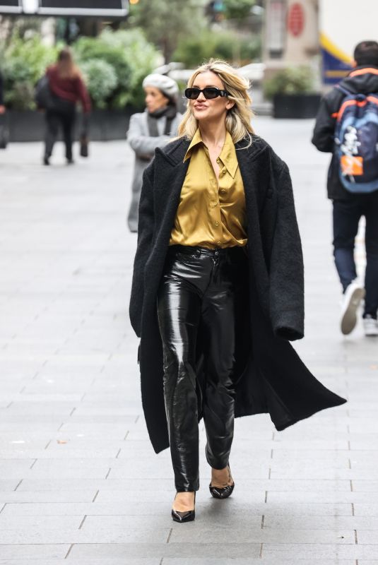 ASHLEY ROBERTS Leaves Her Heart FM Show in London 10/18/2023