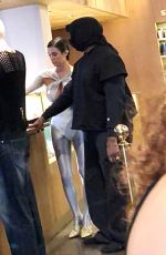 BIANCA CENSORI and Kanye West at Starbucks Coffee Shop in Milan 10/07/2023