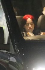 BILLIE EILISH Arrivvves at Halloween Horror Nights at Universal Studios in Los Angeles 10/19/2023