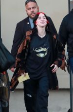 BILLIE EILISH Leaves Kimmel Show in Hollywood 10/10/2023