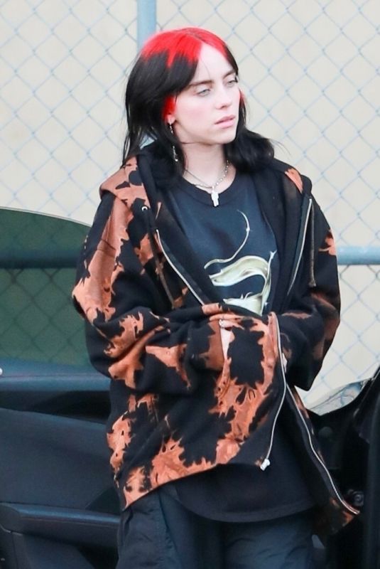 BILLIE EILISH Leaves Kimmel Show in Hollywood 10/10/2023