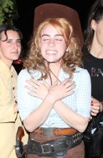 BILLIE EILISH Leaves Vas Morgan and Michael Braun Halloween Party 10/28/2023