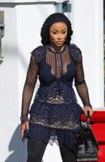 BLAC CHYNA Arrives at Raleigh Studios in Studio City 10/03/2023