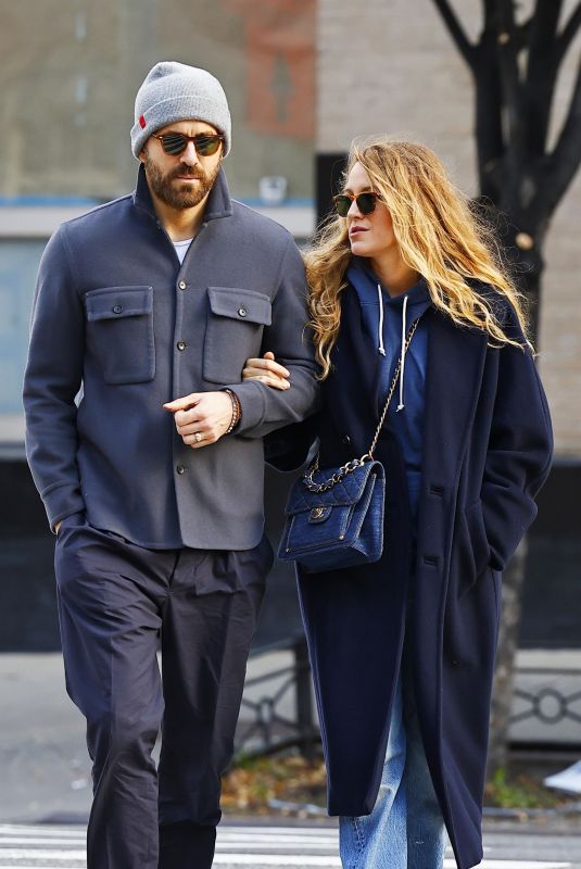 BLAKE LIVELY and Ryan Reynolds Out in New York 10/24/2023