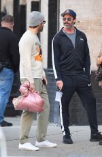 BLAKE LIVELY, Ryan Reynolds and Hugh Jackman Out in New York 10/12/2023