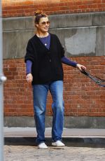 BRIDGET MOYNAHAN Out with Her Dogs in New York 10/24/2023