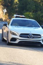 BRITNEY SPEARS Out Driving Her Mercedes in Thousand Oaks 10/05/2023