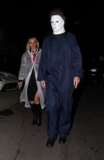 BRYANA HOLLY and Nicholas Hoult Arrives at 10 Halloween Costume Party in Los Angeles 10/28/2023