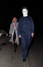 BRYANA HOLLY and Nicholas Hoult Arrives at 10 Halloween Costume Party in Los Angeles 10/28/2023