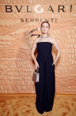CAILEE SPAENY at Bulgari Serpenti 75 Years of Infinite Tales Exhibition Opening in Milan 10/10/2023