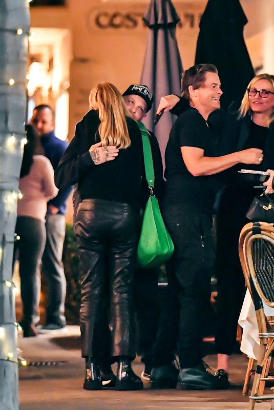 CAMERON DIAZ and Benji Madden on Double Date with SHERYL BERKOFF amd Rob Lowe in Los Angeles 10/01/2023