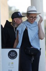 CAMERON DIAZ and Benji Madden Out Shopping for Toys in Santa Barbara 10/28/2023