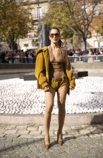 CAMILA COELHO Arrives at Miu Miu Womenswear Spring/Summer 2024 Show at Paris Fashion Week 10/03/2023