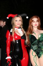 CAMILA MENDES, LILI REINHART and MADELYN CLINEArrives at Vas Morgan and Michael Braun Halloween Party 10/28/2023