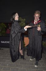 CANDICE BROWN Arrives at Hallowzeem Party at Gaucho in London 01/27/2023