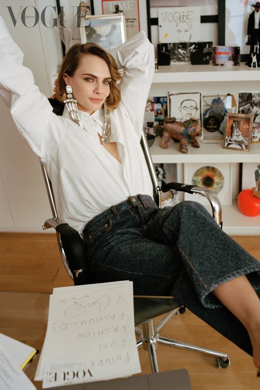 CARA DELEVINGNE for Vogue UK, November 2023