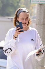 CARA DELEVINGNE Out and About in Beverly Hills 10/09/2023