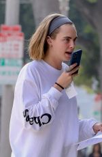 CARA DELEVINGNE Out and About in Beverly Hills 10/09/2023
