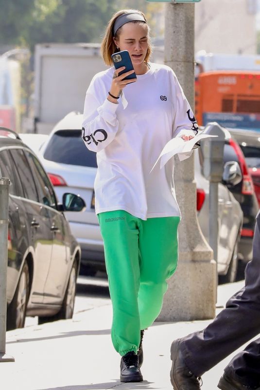 CARA DELEVINGNE Out and About in Beverly Hills 10/09/2023