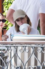 CARA DELEVINGNE Out for Breakfast with Friends at Belmond Hotel Cipriani in Venice 09/30/2023