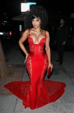 CARDI B Out on Her 31st Birthday at Delilah in West Hollywood 10/11/2023