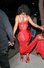 CARDI B Out on Her 31st Birthday at Delilah in West Hollywood 10/11/2023