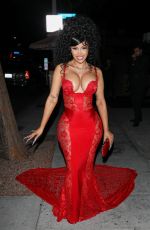 CARDI B Out on Her 31st Birthday at Delilah in West Hollywood 10/11/2023