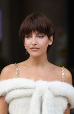 CARLA GINOLA Arrives at Rabanne Womenswear Spring/Summer 2024 Show at Paris Fashion Week 09/28/2023