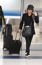 CATHERINE ZETA JONES Arrives at JFK Airport in New York 10/11/2023
