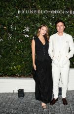 CAYLEE COWAN and Casey Affleck at Brunello Cucinelli Dinner in Los Angeles 10/19/2023
