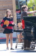 CAYLEE COWAN and Casey Affleck Out Shopping in Los Feliz 10/17/2023